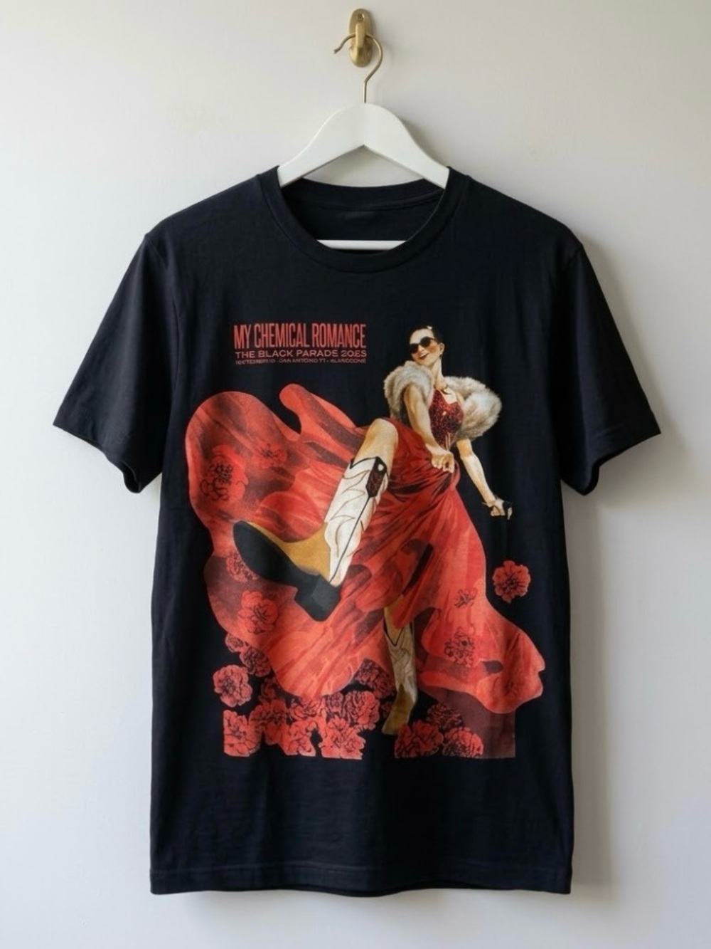 My Chemical Romance San Antonio Tour T-shirt The Black Parade Tour Tee